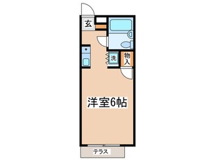 クレール越野の物件間取画像